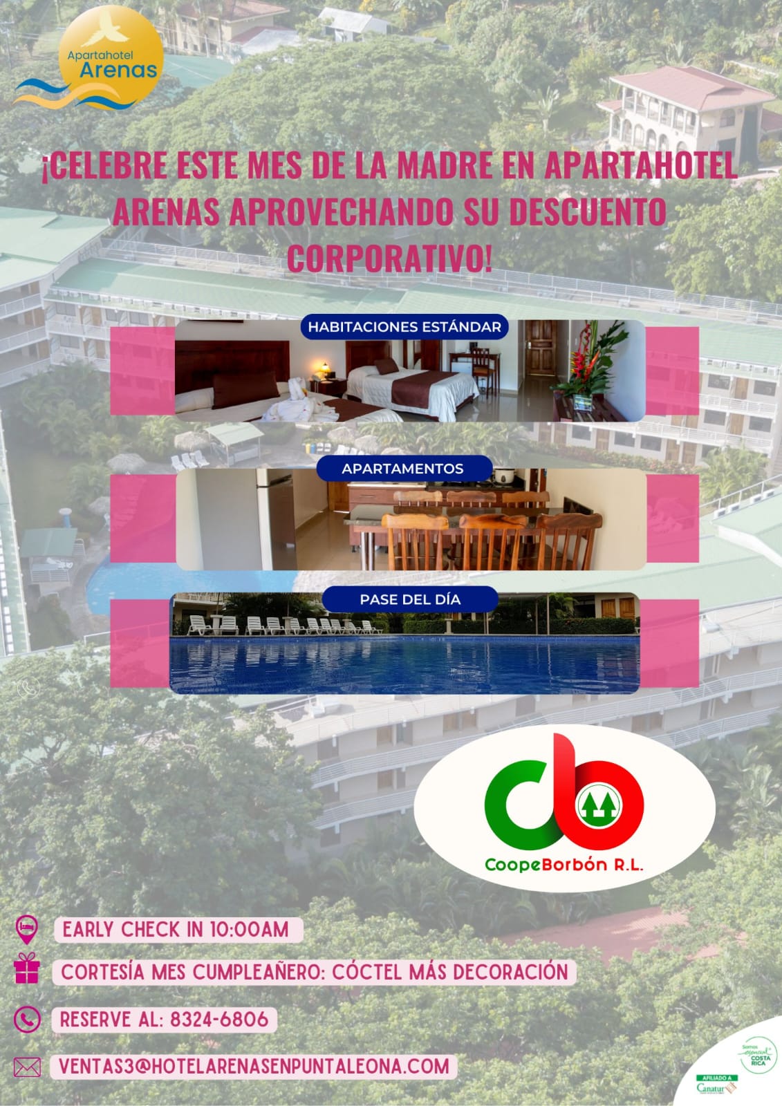 Convenio hotelero adicional de CoopeBorbón