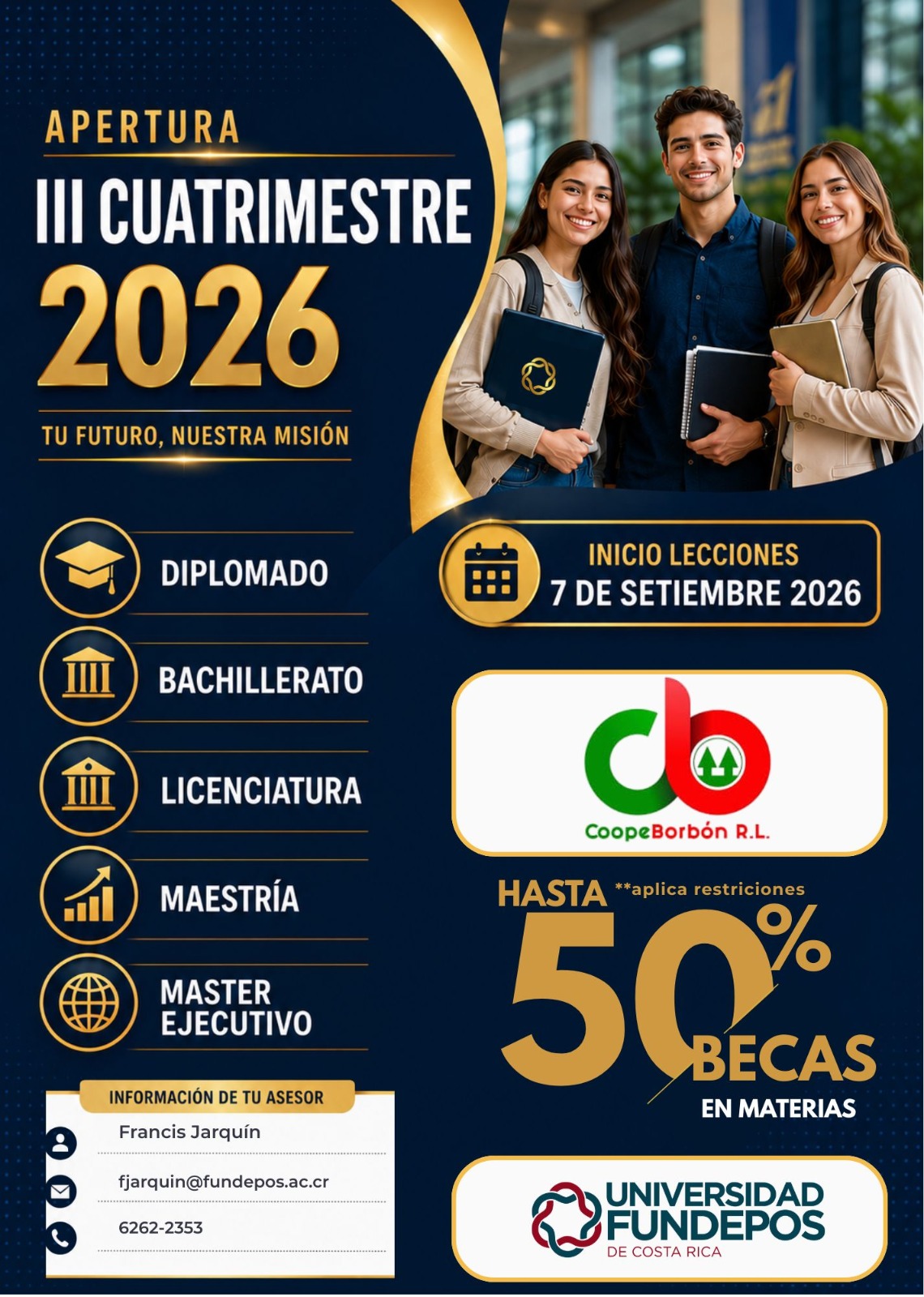 Convenio universitario adicional de CoopeBorbón